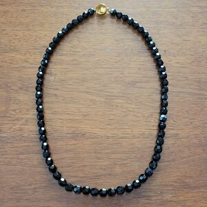 Black beaded necklace